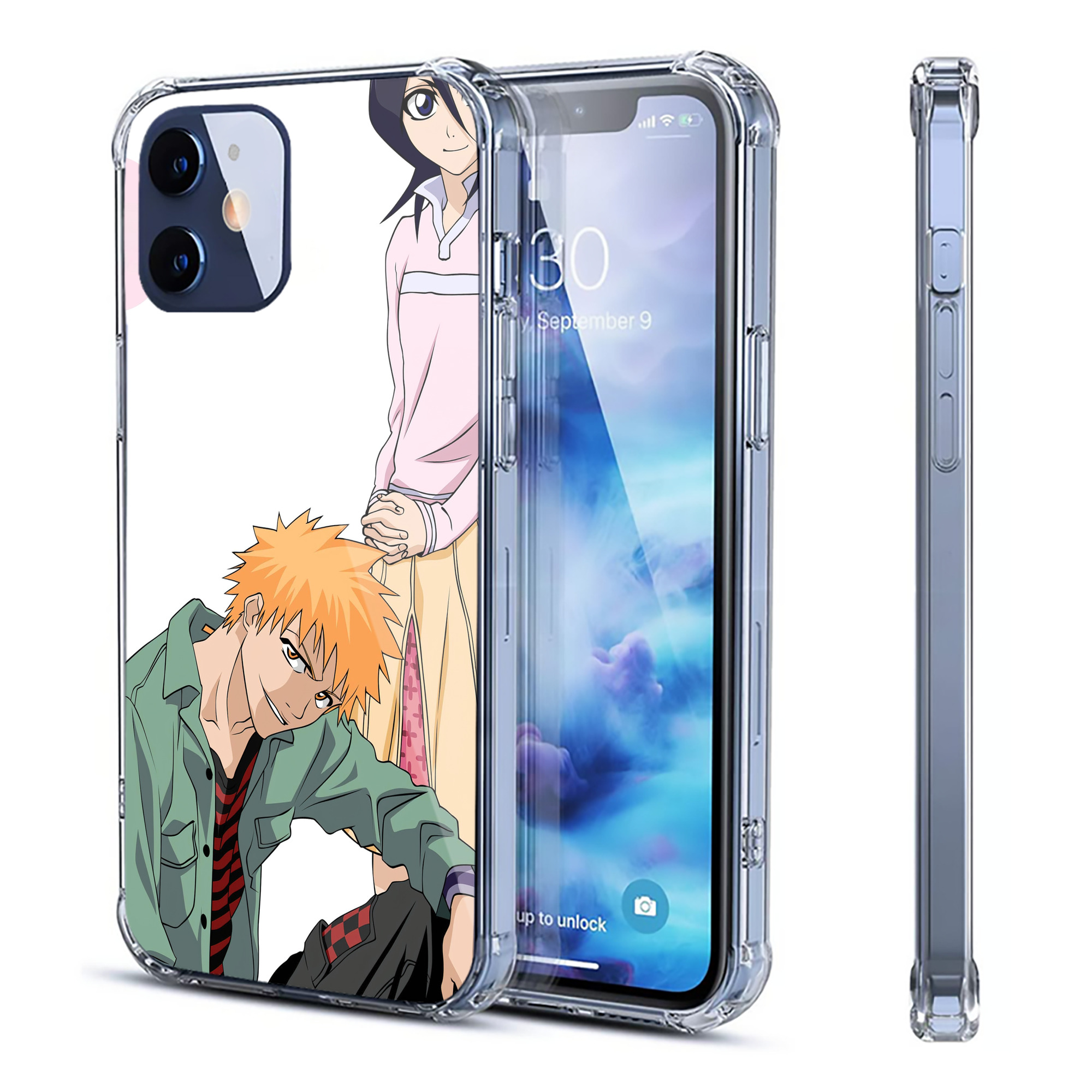 （画像用） ブリーチ BLEACH 【iPhone 12シリーズ対応】透明スマホケース（クリアソフトケース）